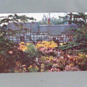 Vintage Postcard - Anne Hathaway's Cottage and Garden Victoria- Wright Everytime